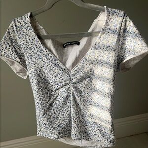 Ardene Women's Blue Floral Top